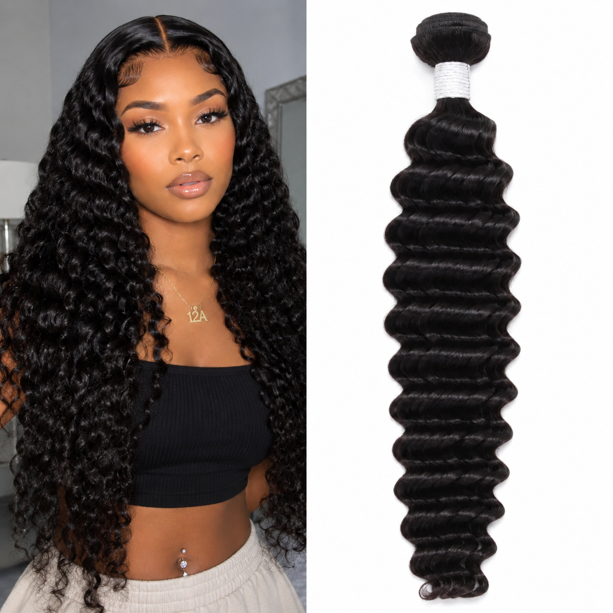 Velvet Premium 12A Double Drawn Hair - Body Wave, Deep Wave & Straight