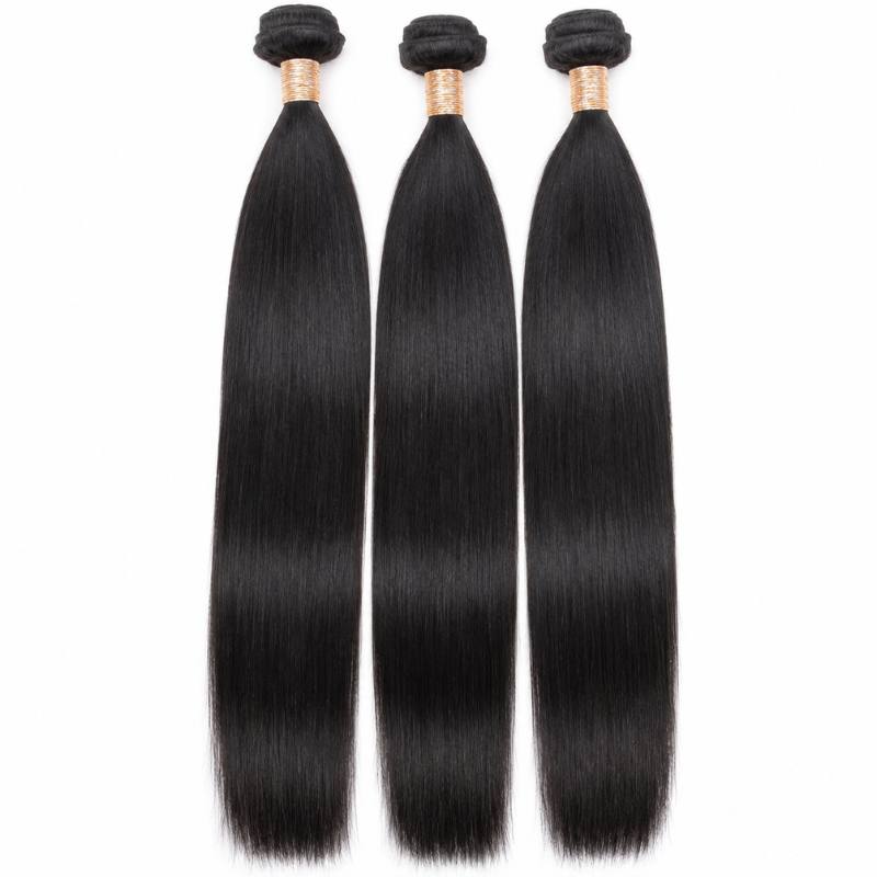 Straight Virgin Human Hair Bundle Deal